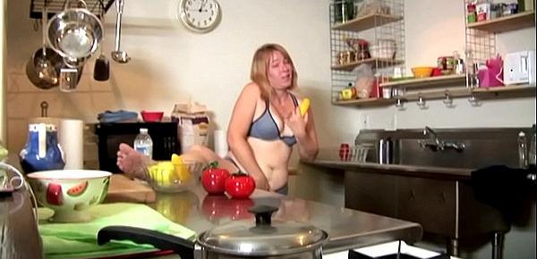  Super sexy old spunker loves to get kinky in the kitchen